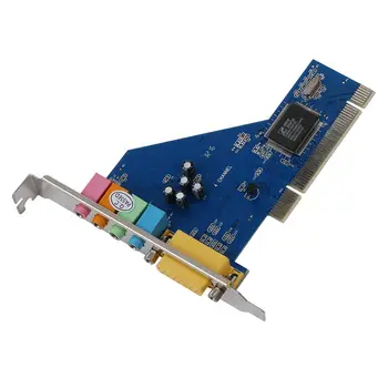 4 Kanál C-Media 8738 Čip 3D o Stereo Interný PCI Zvuková Karta, Win7 64 Bit