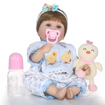 40 cm Silikónový Reborn Baby Doll Hračky S kôš Luxusné Príslušenstvo Princezná Bábiky Krásny Darček k Narodeninám Dievčatá Brinquedos 5621