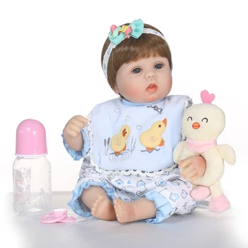40 cm Silikónový Reborn Baby Doll Hračky S kôš Luxusné Príslušenstvo Princezná Bábiky Krásny Darček k Narodeninám Dievčatá Brinquedos