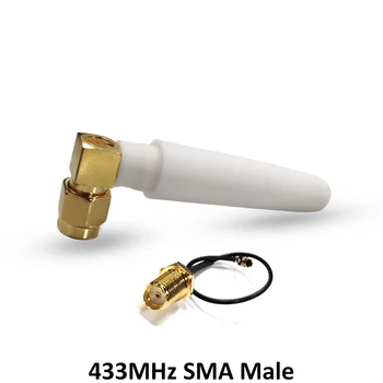 433MHz Antény 2.5 dbi SMA Samec Konektor skladacie 433 mhz anténa nepremokavé smerový antenne + 21 cm RP-SMA/u.FL Pigtail Kábel