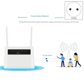 4G Router Všetky Netcom Prenosné 4G Bezdrôtový Smerovač 4G na Signál Wifi 300Mbps pre Domáce, Podnikanie, Obchodné(EÚ Zástrčky)