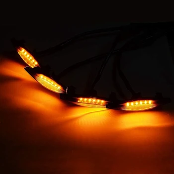 4PCS Externé Žltá LED Osvetlenie, Dekorácie, Led Predná Mriežka Svetlá pre-2019 Toyota 4Runner TRD Pro Mriežka