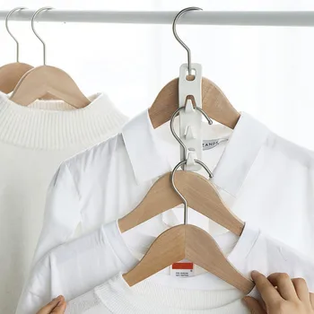 4pcs Multi-Funct Oblečenie Vešiak Háčiky Série Multi-Layer Skrini Oblečenie Spojenie Skladacie Skladovanie Oblečenie Vešiak Háčiky 2021