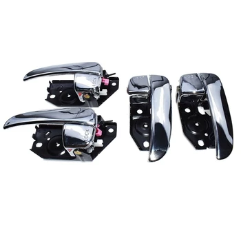 4PCS Nový Chrome Predné, Zadné, Vľavo, Vpravo vo Vnútri Dverové Kľučky na Hyundai Sonata 01-05 82610-3D010 826203D010