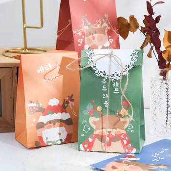 4pcs/pack 27 cm darčeková taška papierová taška rose gold kniha bezpečnosti potravín taška narodeniny, svadobné party dodávky darčekové balenie