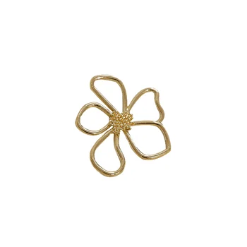 4pcs tvar srdca Náušnice štýlový kórejský štýl elegantnej módy duté nepravidelný kvet prívesok vlasy, šperky, náušnice, doplnky