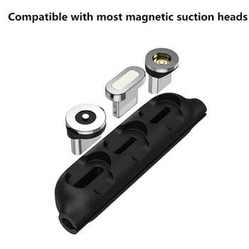 5 KS 3 v 1 Magnetické Kábel Sviečky Prípade Pre Micro USB Typu C Prenosný Úložný Box 35EA
