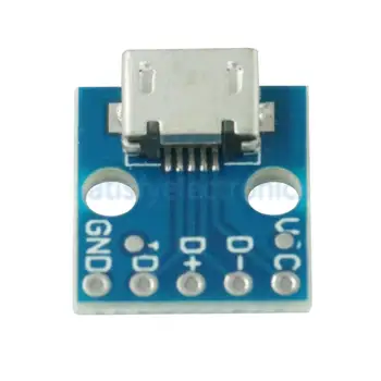 5 ks Micro USB Doska Napájací Adaptér 5V Breakout Switch Modul Rozhrania Pre Arduino NOVÉ 9937