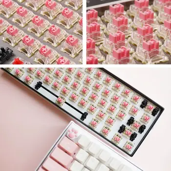 5 ks/pack TTC Ružová Prepínač Mechanické klávesnice Prepínač 3pin 100 Miliónov Životov Pre Cherry Gateron MX Prepínanie klávesnice
