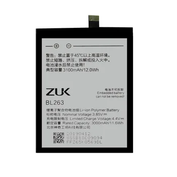 5 ks/veľa Kvalitné Batérie pre Lenovo ZUK Z2 Pro Z2pro 3100mAh BL263 Originálne Mobilné Telefónne kontakty batérie Nabíjateľné akku