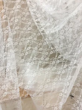 5 metrov off white daisy kvetinové výšivky, čipky textílie , mäkké a flowy bábika šaty dieťa handričkou čipky textílie, svadobné textílie, čipky 16664