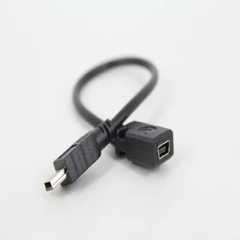 500pcs/veľa Mini USB 5 Pin male na Mini 5pin žena údajov Adaptér vedie kábel Kábel Veľkoobchod