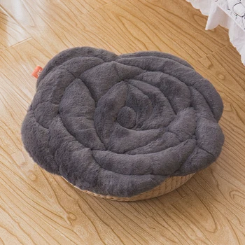 55*55 cm Japonský štýl plyšové rose vankúš stoličky, sedacia tatami rohože teplé podlahy vankúš pad auto mat stoličky