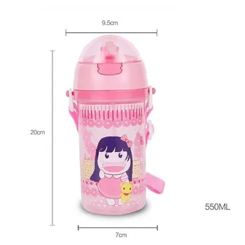 550ML Princezná Hračka Vody Pitnej Pohár Detí Cartoon Plastových Obrázok Hračky Pre Dievčatá Darčeky, Vianočné Darčeky pre Deti na Fľašu