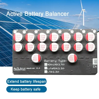 5A Balancer 7S LiFePo4 Li-Ion Ver Batérie Aktívny Ekvalizér Balancer Prenos Energie Správnej Rovnováhy