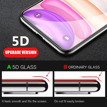 5D Tvrdeného Screen Protector Zakrivené Hrany Skla Pre iPhone SE 2020 XR XS Max 5D Ochranné Sklo Pre iPhone 11 Pro MAX XR XS Max