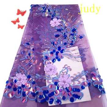5yards/taška 8 farieb Zmiešané farby flitrami výšivky oka textílie 3D kvetinovým perličiek textílie pre fáze svadobné šaty doprava Zadarmo