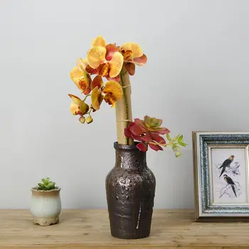 6 Hláv 70 cm umelé Phalaenopsis Ako skutočný Kvet Umelý Kvet, Svadobné, Kvetinové dekorácie Vianočné Party Domova