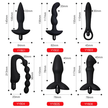 6 Typy Vibračné Análne Korálky Plug Prostaty Masér Dildo Vibrátor Sexuálne Hračky Pre Ženy Muži 10 Rýchlosti G-spot Análny Vibrátor Sex Shop