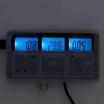 6 v 1 Kvalita Vody Tester Monitor pH Meter Akvárium vodomeru pre PH / Teplota / ES / CF / PPM / TDS 11116