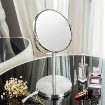 7Inch 3X Zväčšením make-up Zrkadlo Dual Side Okrúhly Tvar Kruhový Rotujúce Stolový Stojan Zrkadlo Make Up a Kozmetické Zrkadlá Nástroje