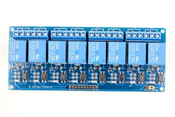 8 Kanálov Relé Modulu ovládací panel 12V Nízka úroveň spúšť PLC Konektor