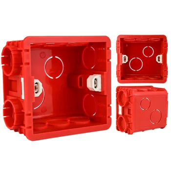 86 Typ Montážnej Škatule Spojov Nastaviteľné Kazety Spínače A Zásuvky Box Stenovú Box Červená/Biela Vnútorná Kazeta Jednoduchá Inštalácia