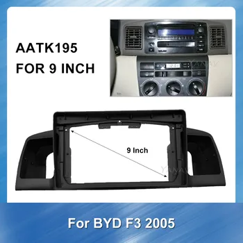 9 Palcový 2 Din autorádia Prístrojovej dosky pre BYD starý model F3 2005 Car audio Stereo Prijímač Panel Adaptér Refitting Auta rám fascias