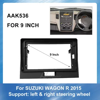 9 palcový 2 Din autorádia tvár doska Rám pre Suzuki WAGON R fascia Auto DVD GPS Hráč panel dash mount kit auto príslušenstvo 20524