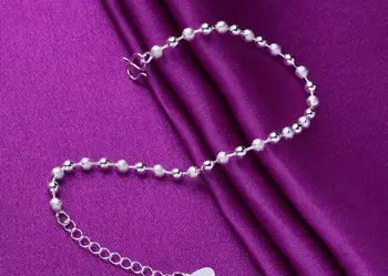 925 Sterling Silver Star Srdce Kúzlo Náramky &Náramok Pre Ženy, Svadobné Šperky Bijoux Darčeky A185