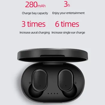A6S TWS Bluetooth Slúchadlá Bezdrôtové Stereo Slúchadlá Mini Slúchadlá Pre iPhone Huawei Samsung Xiao Redmi