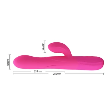 Adaner Veľké Nafukovacie Hračky Vibrátor G-spot Rabbit Vibrátor Nabíjateľná Vodotesný Silikónový Stimulátor Klitorisu Sex Produkt