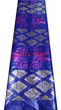 Africké bazin riche textílie textílie 2018 vysokej kvality guinea getzner textílie najnovšie kravatu farbenie textílie pre ženy 5yards/veľa LY-65