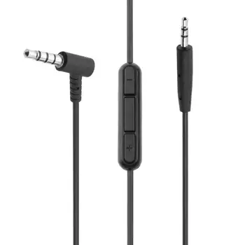 ALLOYSEED 1,5 m 2,5 mm Muža na 3.5 mm Muž Audio Predlžovací Kábel S Mikrofónom Pre Bose OE2 Slúchadlá Audio Converter Adaptér Kábel Drôt