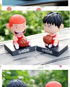 Anime Slam Dunk Shohoku Hanamichi Rukawa Kaede Anime Auto Dekorácie 13 CM Akcia Obrázok Basketbal Zberateľskú Model Bábiky Hračky