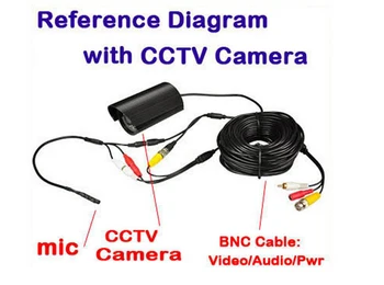 ANPWOO Mini vyzdvihnutie KAMEROVÝ mikrofón Širokú škálu fotoaparát, mikrofón Mini mikrofón s DC výstup, vhodné pre bezpečnostné CCTV DVR
