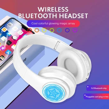 Array Bluetooth Slúchadlá Slúchadlá Ťažké Basy Telefón Počítač Všeobecné Pohybu Skladacie Hlava-montáž Skladacia Svetelný chrániče sluchu