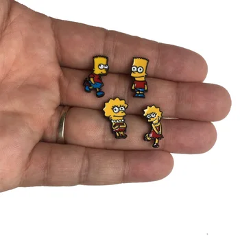 Asymetrický Cartoon Simpsonovci Stud Náušnice Šperky pre Ženy Dospievajúce Dievčatá Piercing Earing Darčeky, Doplnky