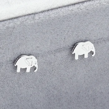 Autentické 925 Sterling Silver Cute Elephant Stud Náušnice Pre Ženy, Luxusné, Originálne Šperky Bijoux 2019
