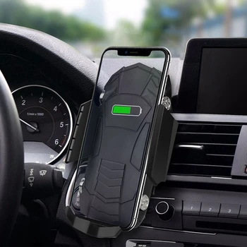 Auto Bezdrôtová Nabíjačka pre iPhone 11 Samsung Xiao Indukčné držiak do Auta Rýchle Bezdrôtové Nabíjanie