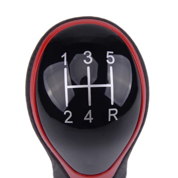 Auto Black Red 5 stupňovou manuálnou Radenie Hlavu Gombík vhodné na Toyota Corolla Verso toyota RAV4 Aygo
