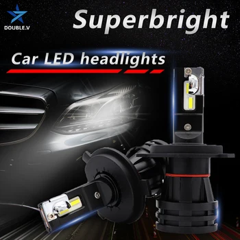 Auto LED Svetlá H7 12000LM cree H4 LED Lampa pre Automobilové Žiarovky Svetlometu H11 H1 9005 9006 HB3 HB4 cambus LED Žiarovky H7 12V
