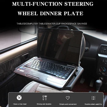 Auto Notebook Stôl Multifunkčný Volant, Držiak na Stojan Čierna pre Vodiča Cestovateľov Práce alebo Jedálenský Držiteľ Vyhovuje Väčšine Vozidiel