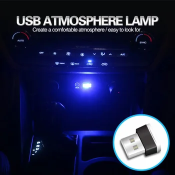 Auto USB Atmosféru Svetla Lampy, Toyota Camry Corolla RAV4 Yaris Highlander Pôdy Cruiser PRADO Vios Vitz Reiz uspieť