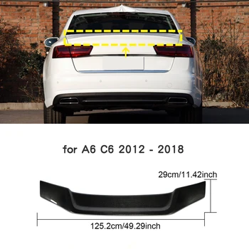 Auto Zadného batožinového priestoru Krídla Spojler na Audi A6 C6 C7 2005 - 2018 Zadný Spojler Krídlo Boot Veko