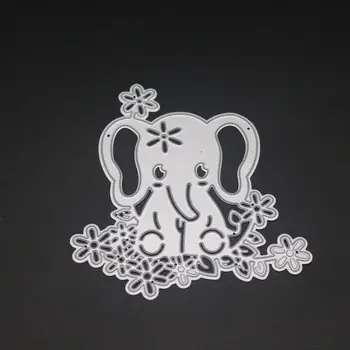 AZSG Malý slon Rezanie Zomrie Pre DIY Scrapbooking Karty, Takže Dekoratívne Kovové Die Fréza Dekorácie 63085