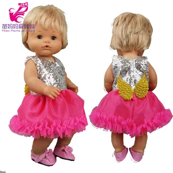 Baby doll oblečenie Roztrhané džínsy pre 16-palcové Nenuco Ropa y su Hermanita bábiky oblečenie