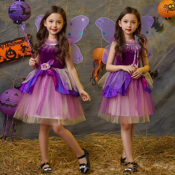 Batoľa tanečná Sála, Džezový tanec oblečenie Dievčatá Cosplay Party Princezná Šaty Deti Halloween Festival tanečných Kostýmov, nosiť Oblečenie