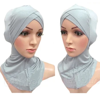 Bavlna Moslimské Šatky Vnútorné Hidžáb Čiapky Islamskej Underscarf Ninja Hidžáb Šatku