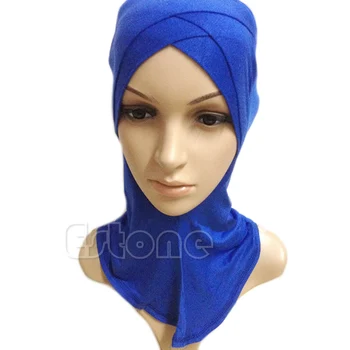 Bavlna Moslimské Šatky Vnútorné Hidžáb Čiapky Islamskej Underscarf Ninja Hidžáb Šatku